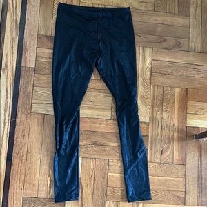 NWT American Apparel Shiny Black Leggings